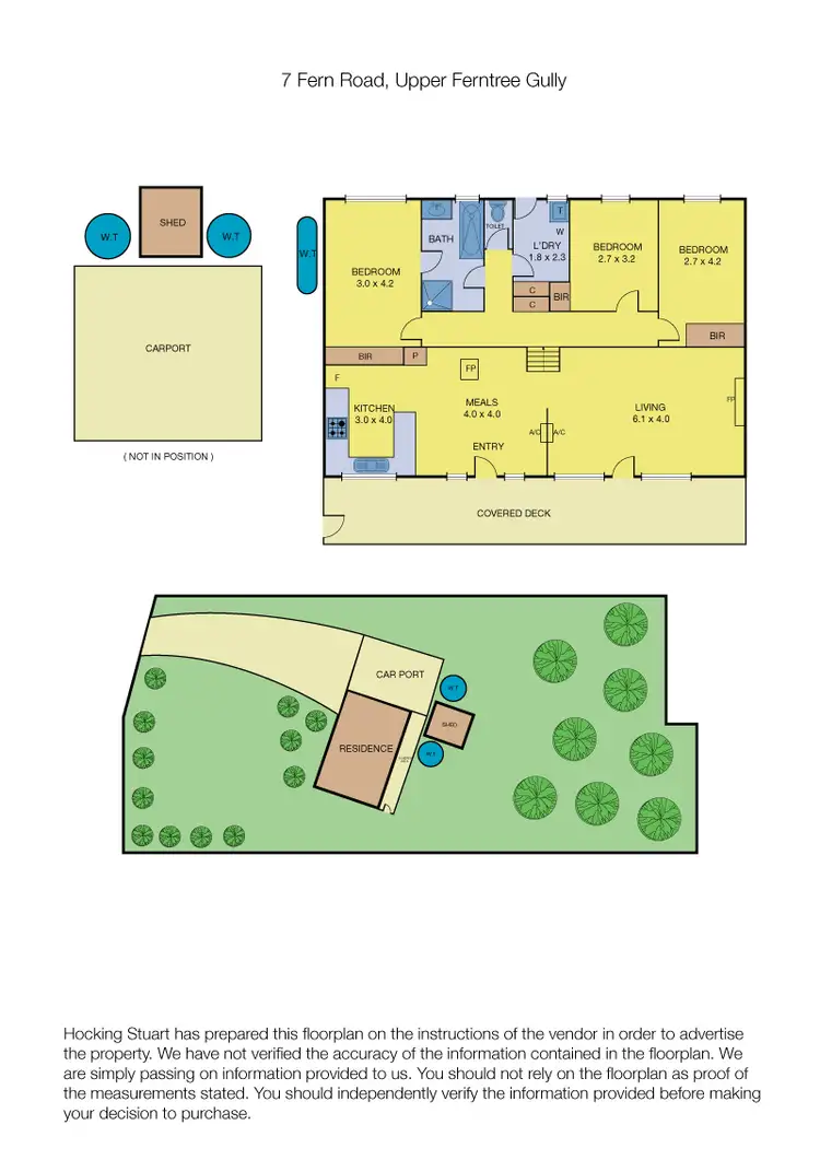 Floorplan of Homely house listing, 7 Fern Road, Upper Ferntree Gully VIC 3156