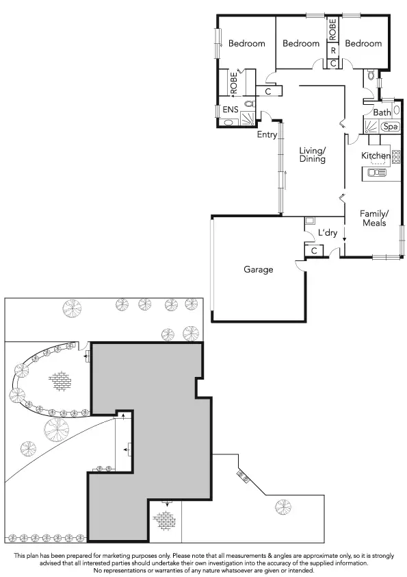 Floorplan of Homely townhouse listing, 1/188 South Road, Brighton East VIC 3187