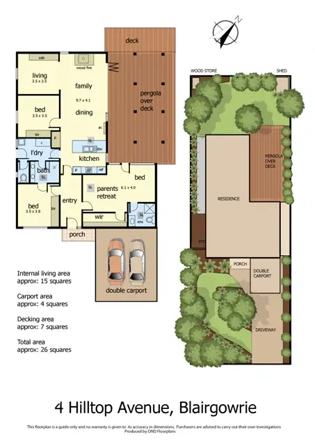 Floorplan of Homely house listing, 4 Hilltop Avenue, Blairgowrie VIC 3942