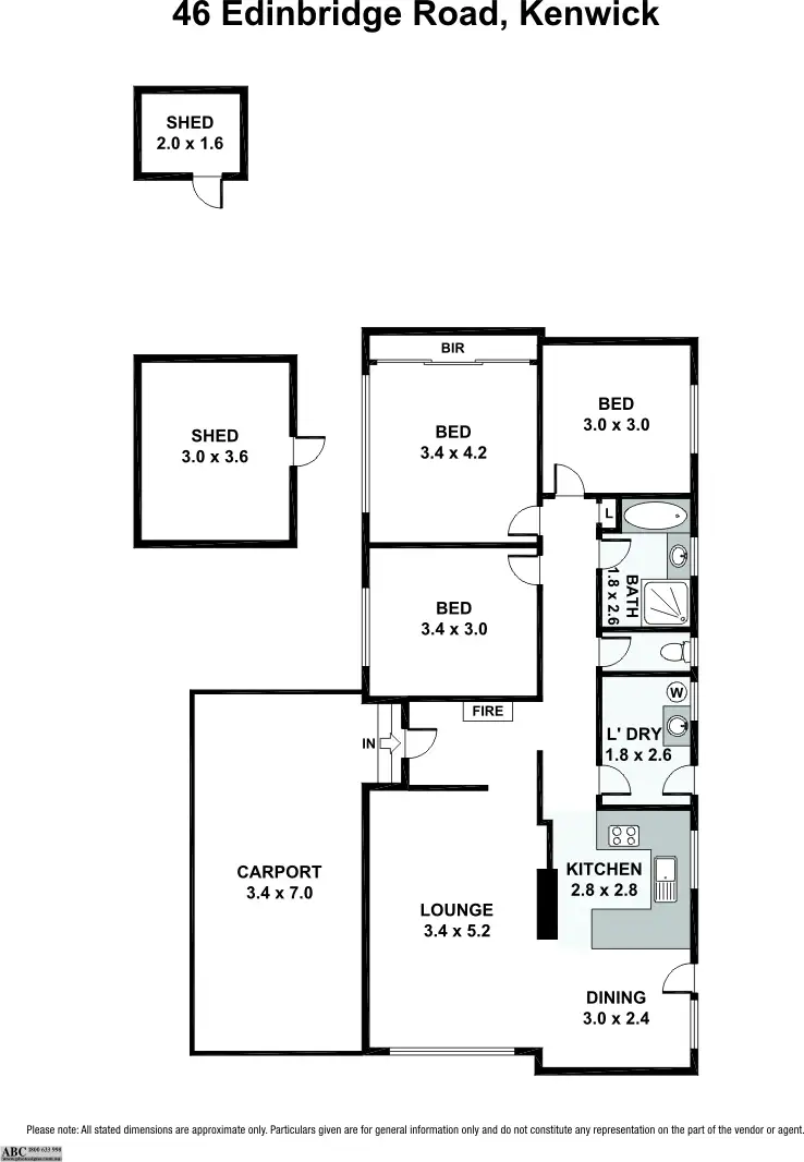 Floorplan of Homely house listing, 46 Edinbridge Road, Kenwick WA 6107