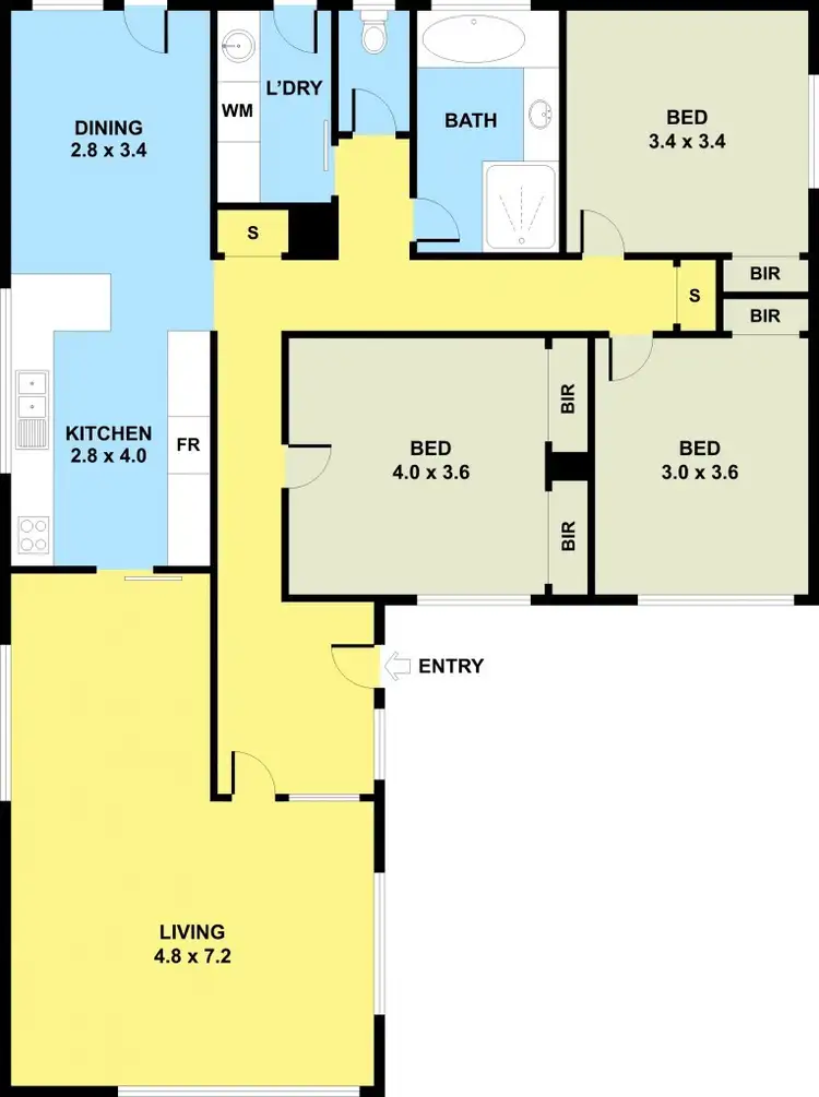 Floorplan of Homely house listing, 1 Selby Street, Dallas VIC 3047