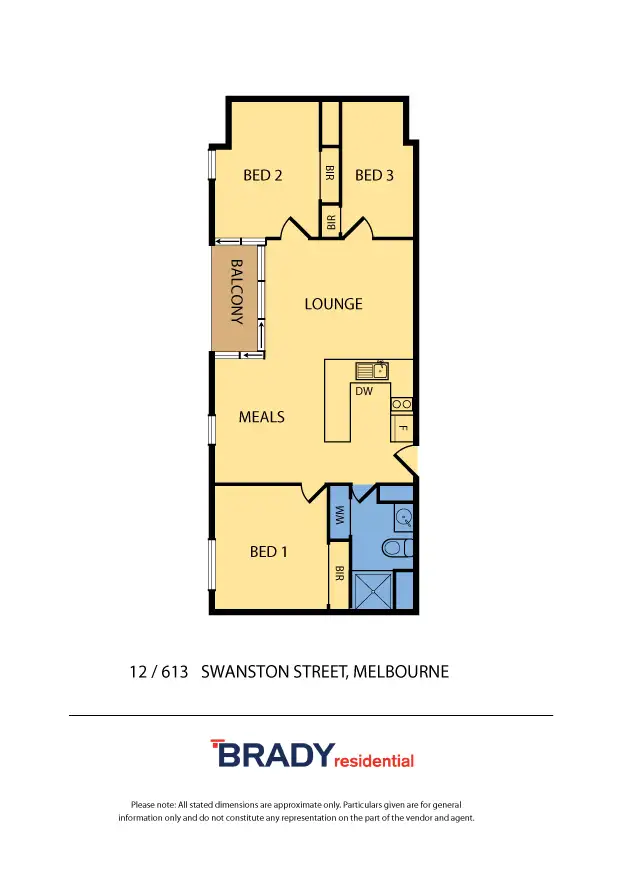 Floorplan of Homely apartment listing, 712/613 Swanston Street, Carlton VIC 3053