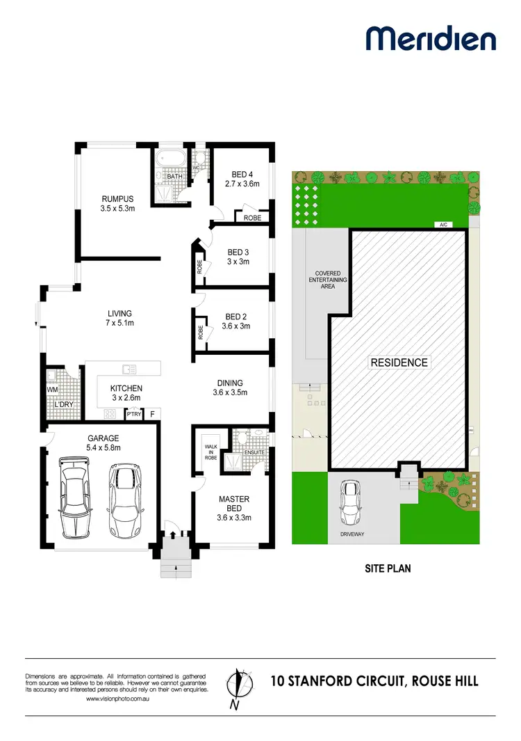 Floorplan of Homely house listing, 10 Stanford Cct, Rouse Hill NSW 2155