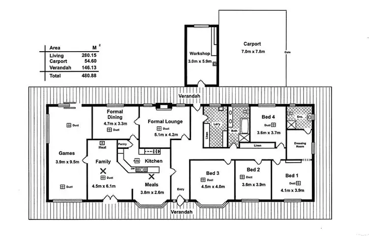 Floorplan of Homely house listing, 108 Olave Hill Road (Enter via Upper Sturt Road), Hawthorndene SA 5051