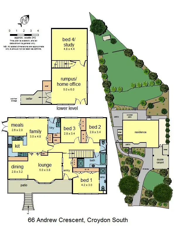Floorplan of Homely house listing, 66 Andrew Crescent, Croydon South VIC 3136