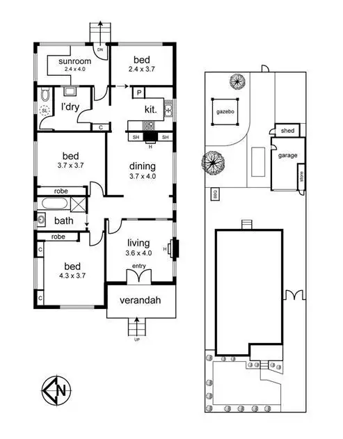 Floorplan of Homely house listing, 16 French Avenue, Northcote VIC 3070