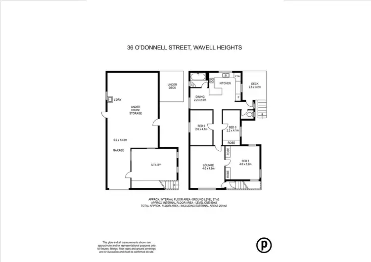 Floorplan of Homely house listing, 36 O'Donnell Street, Wavell Heights QLD 4012