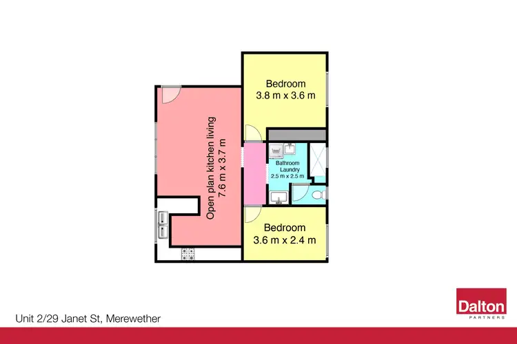 Floorplan of Homely house listing, 2/29 Janet Street, Merewether NSW 2291