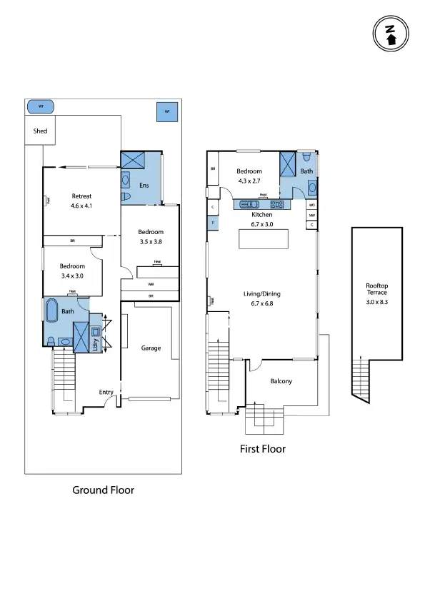 Floorplan of Homely house listing, 38 Lily Street, Seddon VIC 3011