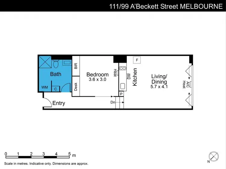 Floorplan of Homely apartment listing, 111/99 A'Beckett Street, Melbourne VIC 3000
