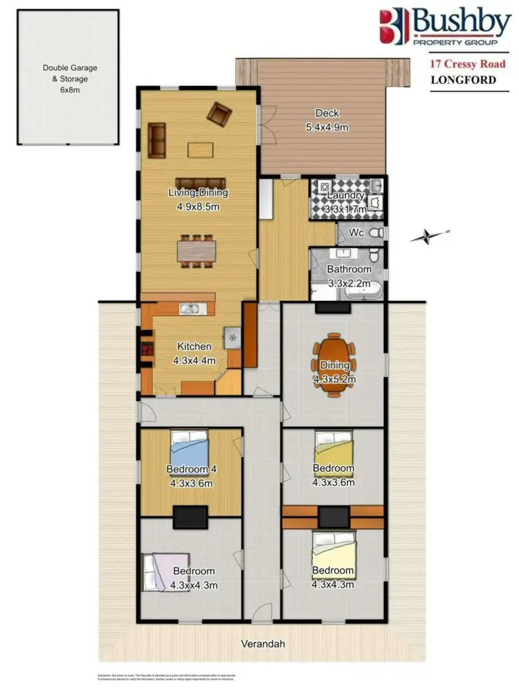 Floorplan of Homely house listing, 17 Cressy Road, Longford TAS 7301