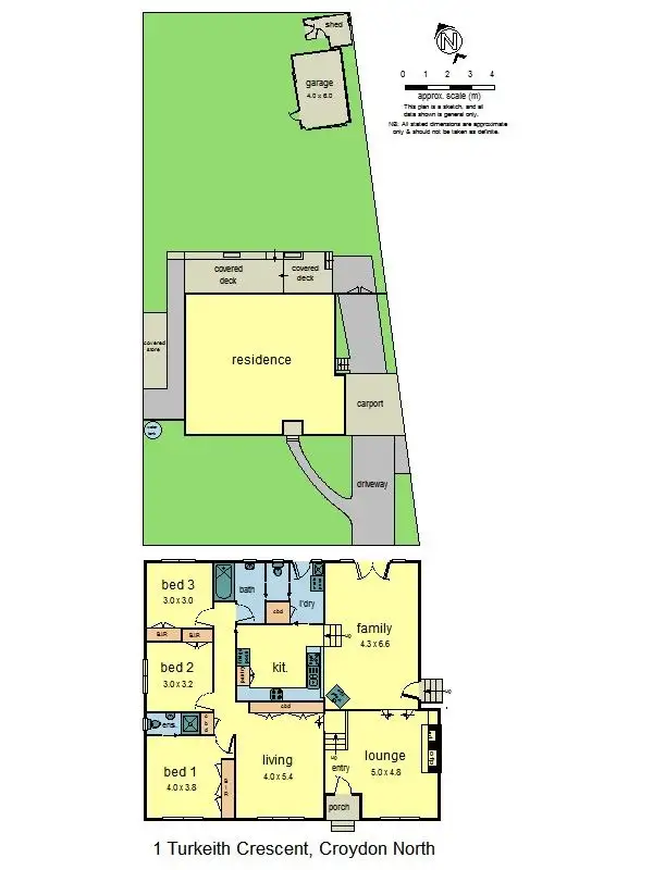 Floorplan of Homely house listing, 1 Turkeith Crescent, Croydon North VIC 3136