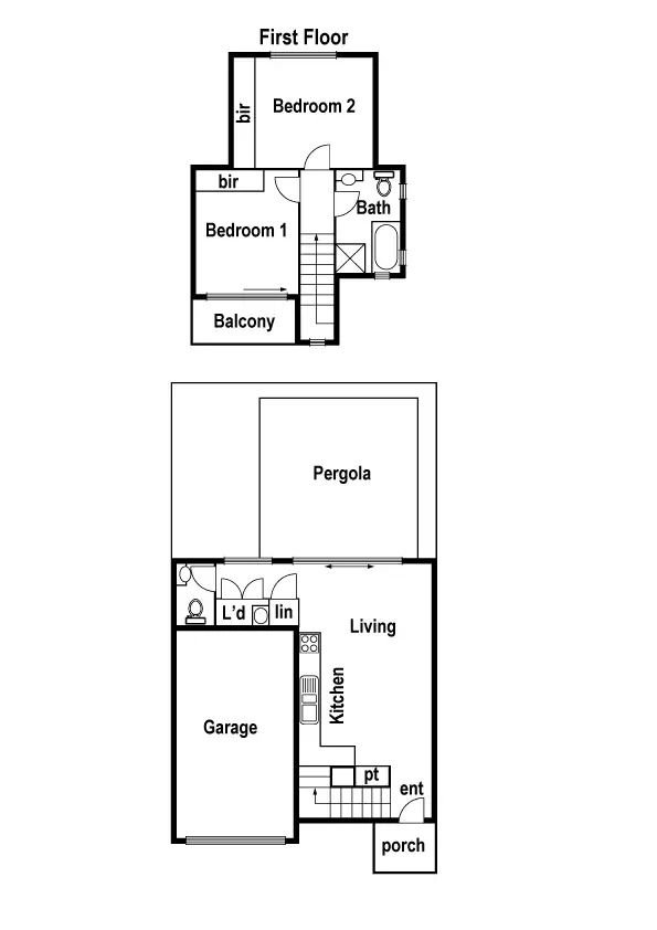 Floorplan of Homely townhouse listing, 4/16 Elsey Road, Reservoir VIC 3073