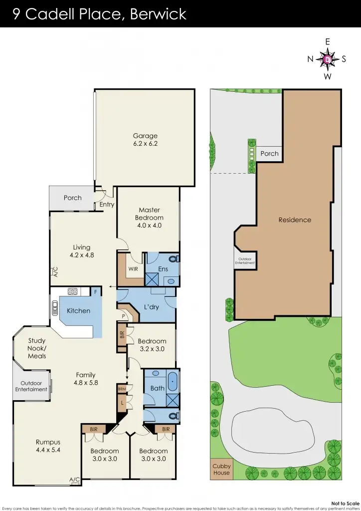 Floorplan of Homely house listing, 9 Cadell Place, Berwick VIC 3806