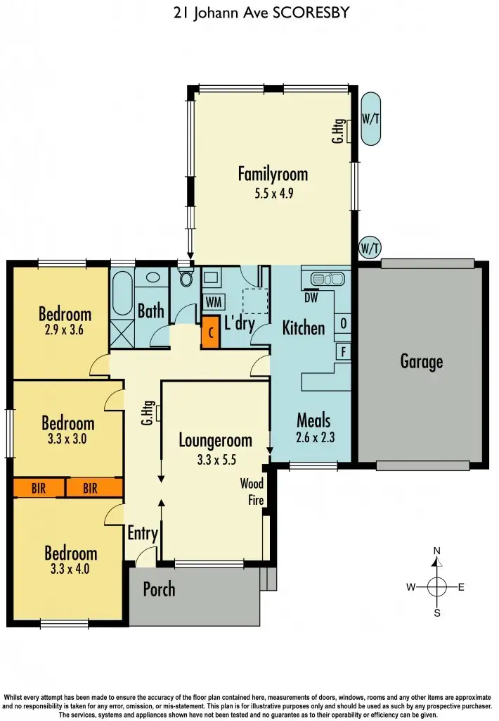 Floorplan of Homely house listing, 21 Johann Avenue, Scoresby VIC 3179