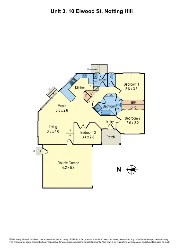 Floorplan of Homely unit listing, 3/10 Elwood Street, Notting Hill VIC 3168