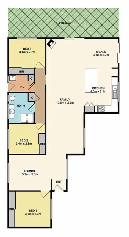 Floorplan of Homely house listing, 41 Eucalyptus Place, Meadow Heights VIC 3048