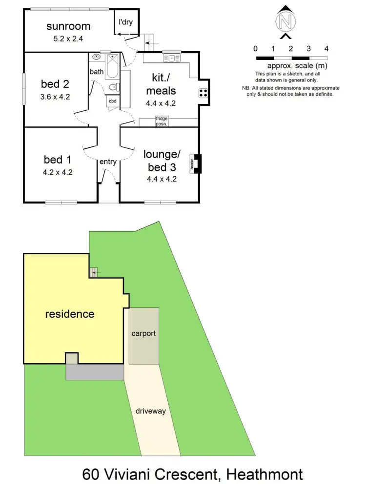 Floorplan of Homely house listing, 60 Viviani Crescent, Heathmont VIC 3135