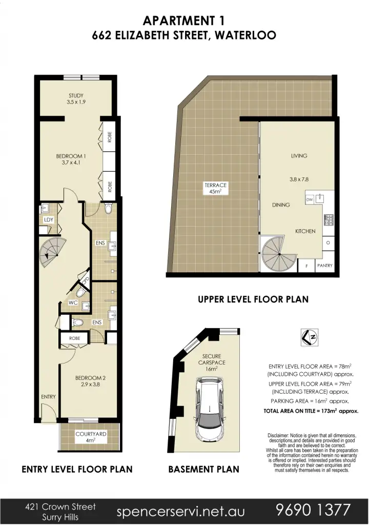 Floorplan of Homely apartment listing, 1/662 Elizabeth Street, Waterloo NSW 2017