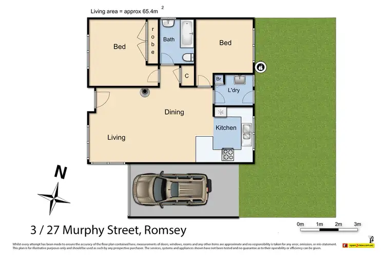 Floorplan of Homely house listing, 3/27 Murphy Street, Romsey VIC 3434