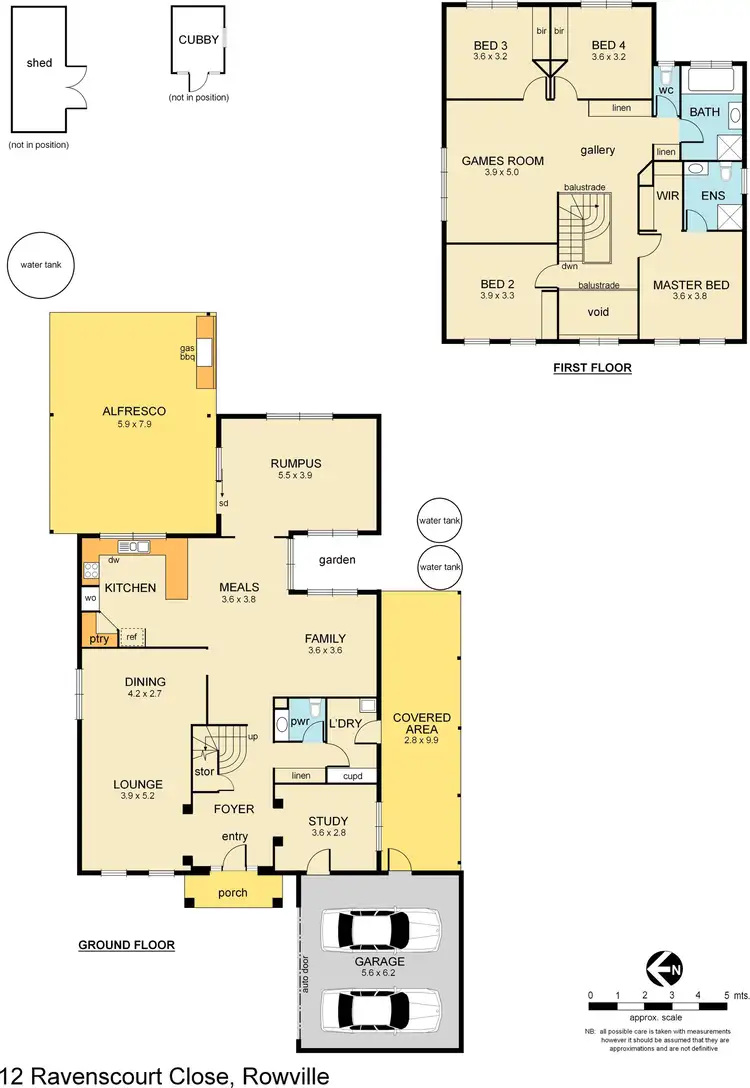 Floorplan of Homely house listing, 12 Ravenscourt Close, Rowville VIC 3178