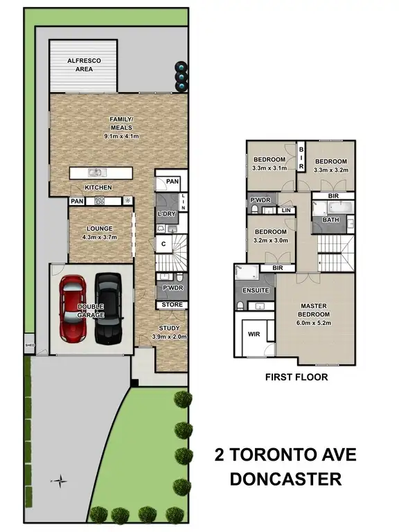Floorplan of Homely house listing, 2 Toronto Avenue, Doncaster VIC 3108