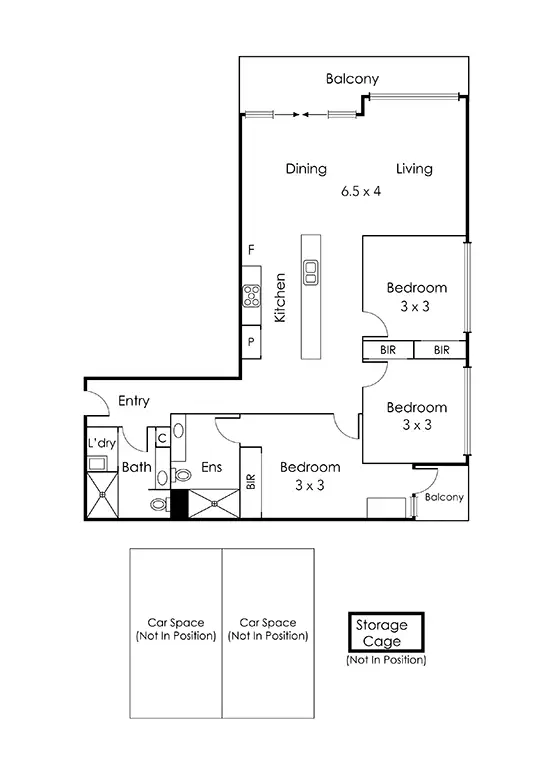 Floorplan of Homely apartment listing, 524/243 Bridge Road, Richmond VIC 3121
