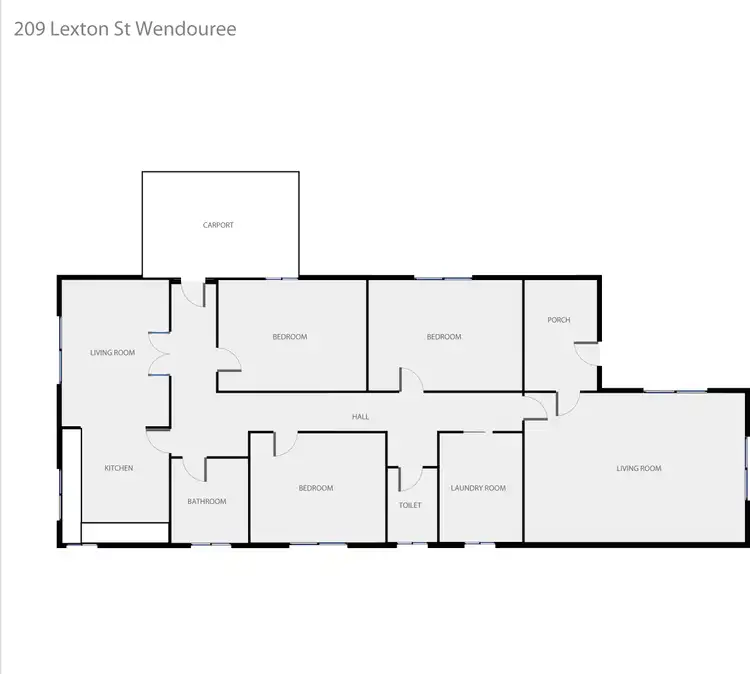 Floorplan of Homely house listing, 209 Lexton Street, Wendouree VIC 3355
