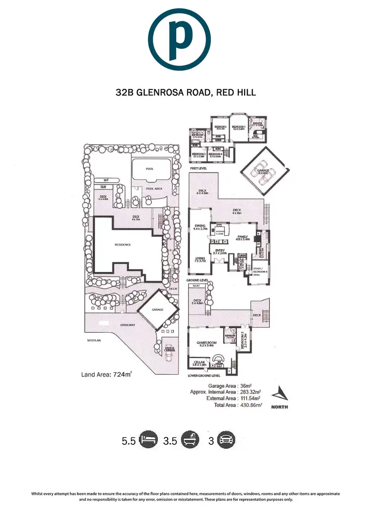 Floorplan of Homely house listing, 32B Glenrosa Road, Red Hill QLD 4059
