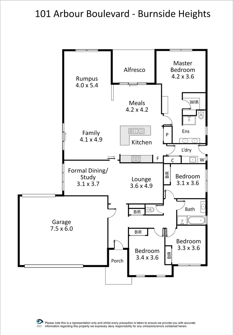 Floorplan of Homely house listing, 101 Arbour Boulevard, Burnside VIC 3023