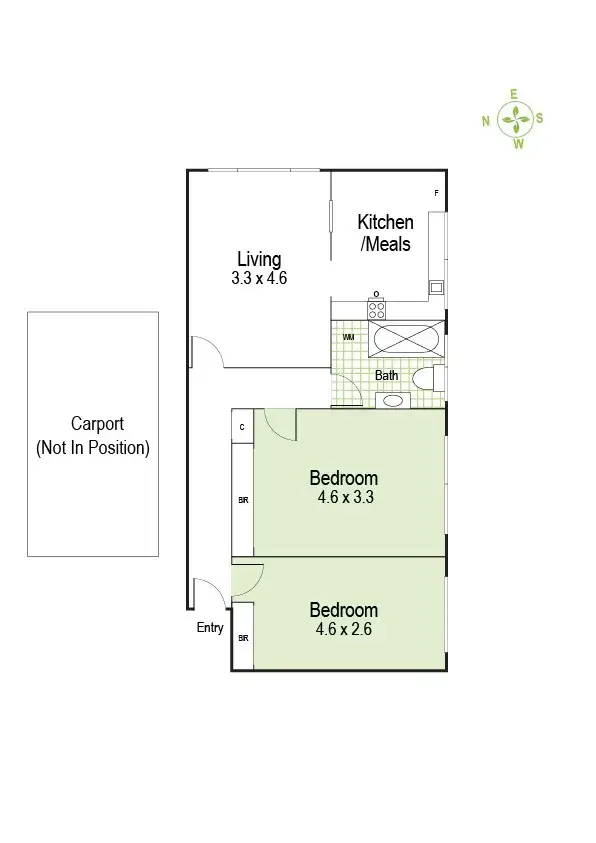 Floorplan of Homely apartment listing, 3/302 Grange Road, Ormond VIC 3204
