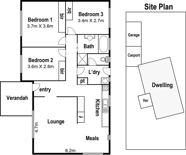 Floorplan of Homely house listing, 32 Valerie Street, Lalor VIC 3075