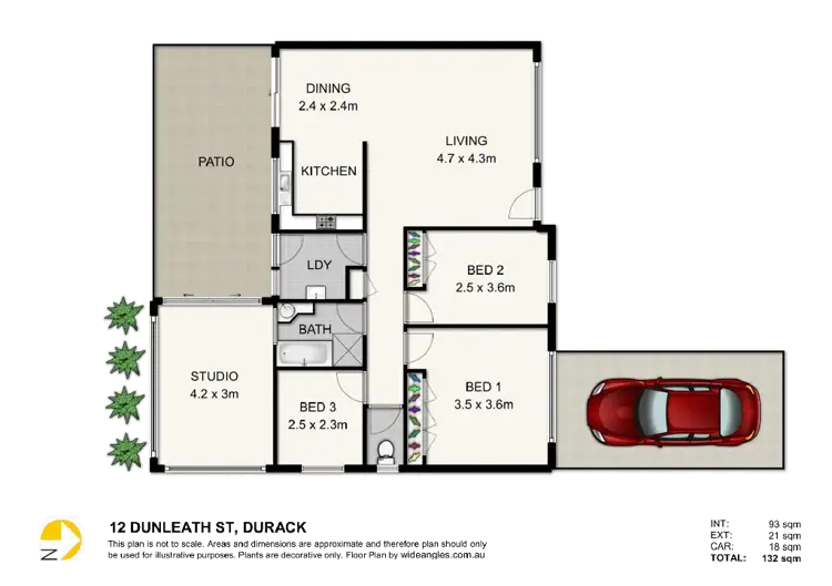 Floorplan of Homely house listing, 12 Dunleath Street, Durack QLD 4077
