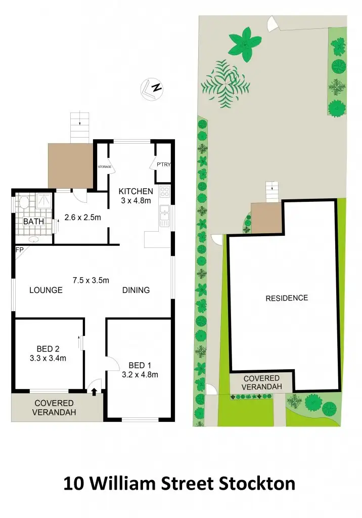 Floorplan of Homely house listing, 10 William Street, Stockton NSW 2295