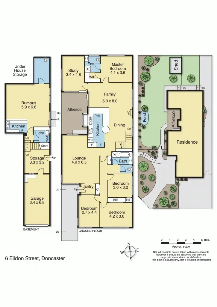 Floorplan of Homely house listing, 6 Eildon Street, Doncaster VIC 3108