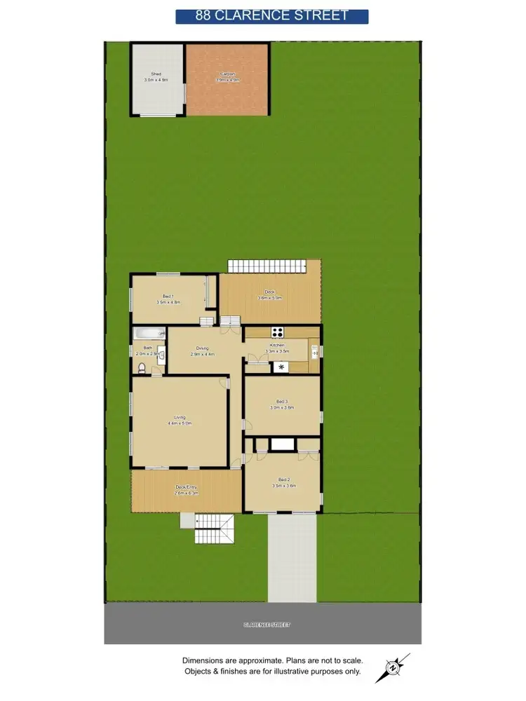 Floorplan of Homely house listing, 88 Clarence Street, Grafton NSW 2460