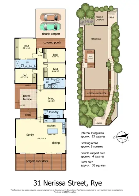 Floorplan of Homely house listing, 31 Nerissa Street, Rye VIC 3941