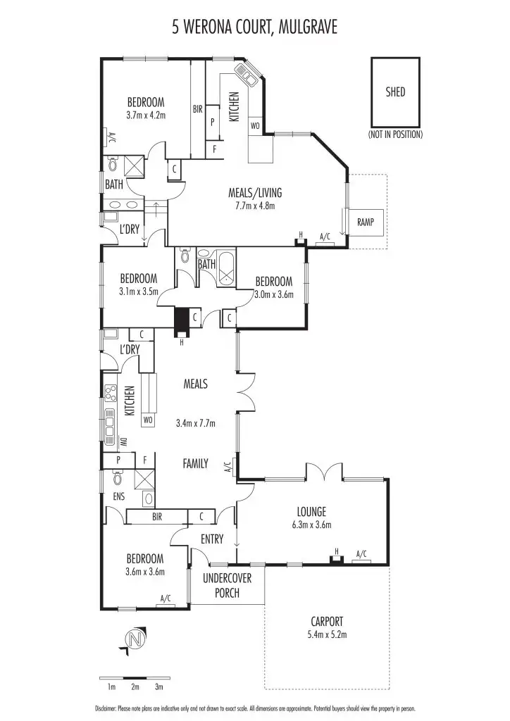 Floorplan of Homely house listing, 5 Werona Court, Mulgrave VIC 3170
