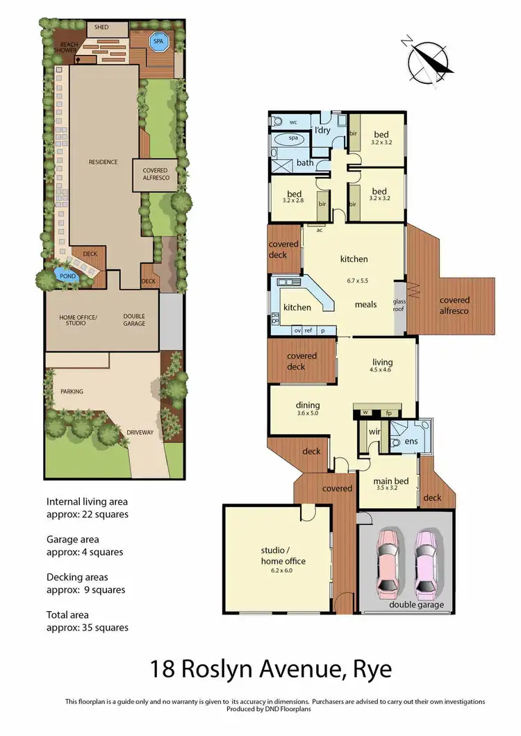Floorplan of Homely house listing, 18 Roslyn Avenue, Rye VIC 3941