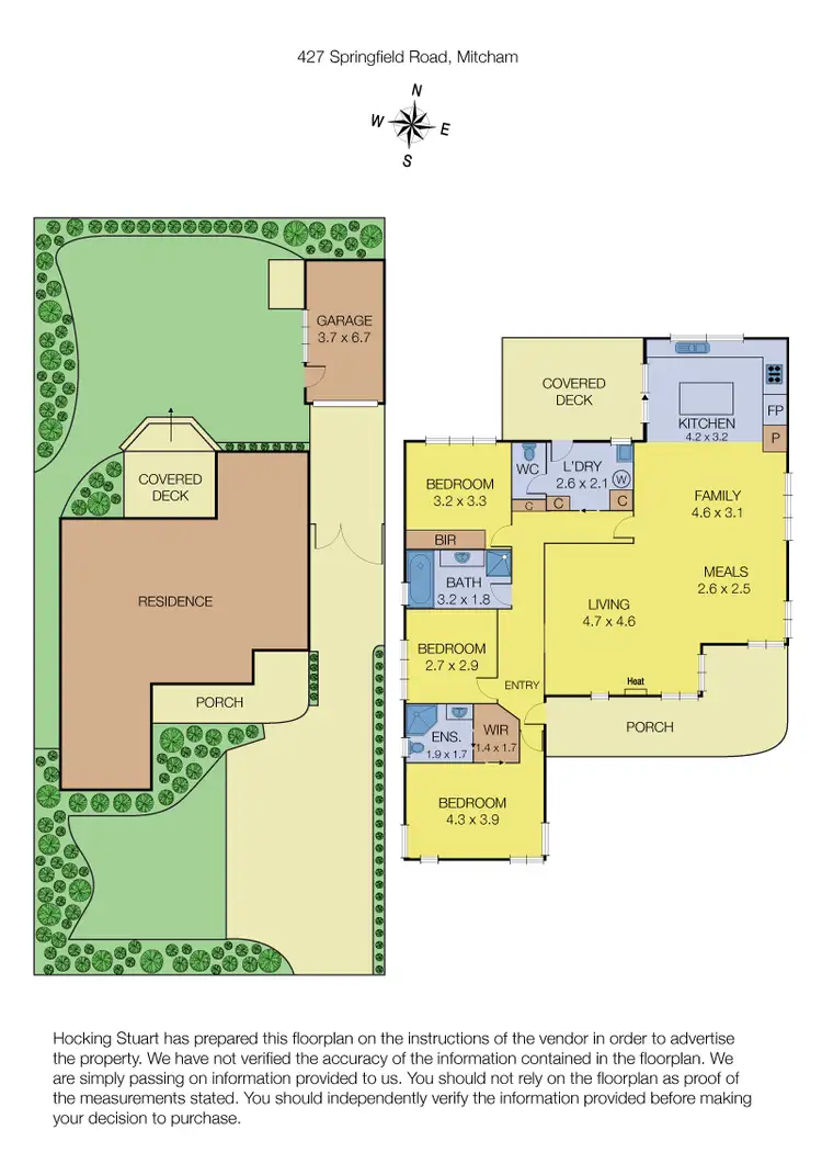 Floorplan of Homely house listing, 427 Springfield Road, Mitcham VIC 3132