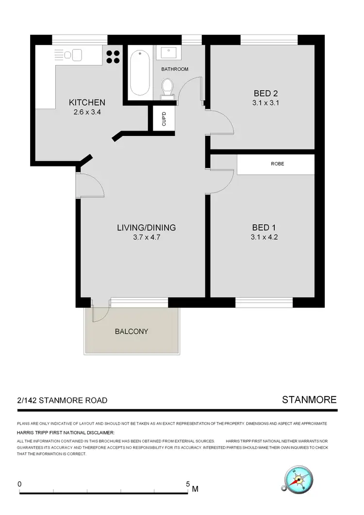 Floorplan of Homely apartment listing, 2/142 Stanmore Road, Stanmore NSW 2048