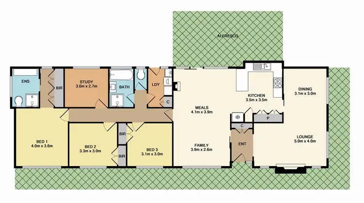 Floorplan of Homely house listing, 13 Blackflat Road, Whittlesea VIC 3757