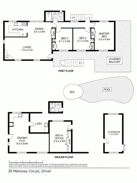 Floorplan of Homely house listing, 39 Mahony Circuit, Driver NT 830