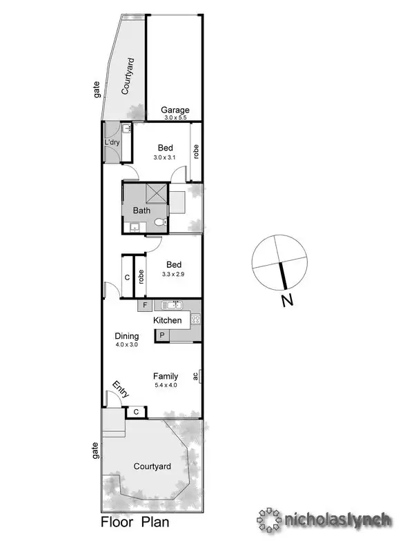 Floorplan of Homely unit listing, 3/20 Williams Street, Frankston VIC 3199
