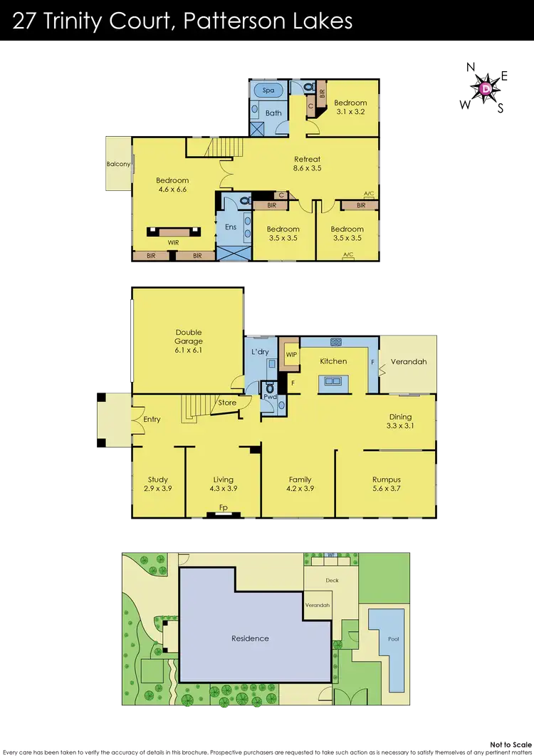Floorplan of Homely house listing, 27 Trinity Court, Patterson Lakes VIC 3197