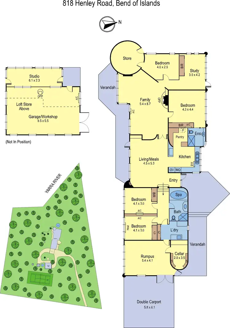 Floorplan of Homely house listing, 818 Henley Road, Kangaroo Ground VIC 3097