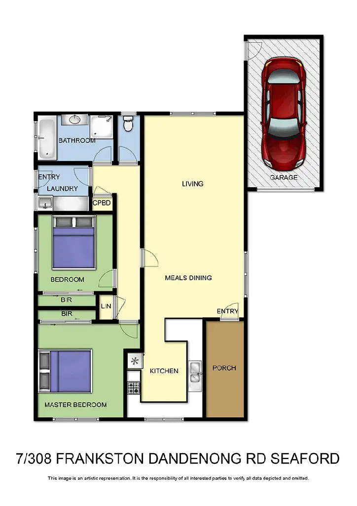 Floorplan of Homely unit listing, 7/308 Frankston Dandenong Road, Seaford VIC 3198