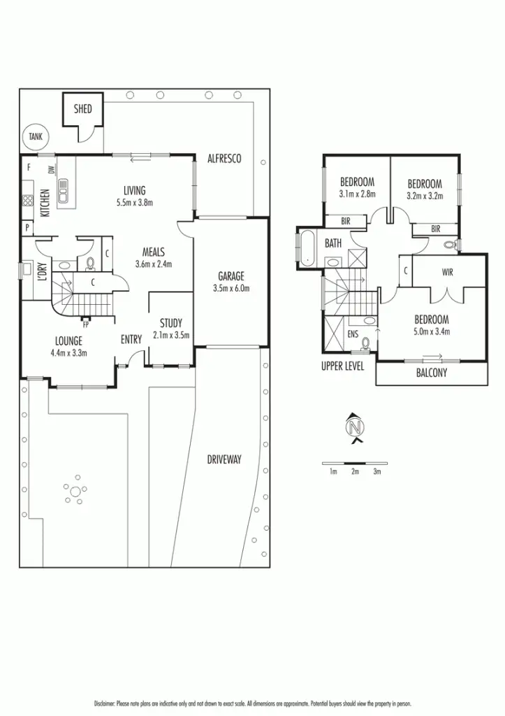 Floorplan of Homely townhouse listing, 1/38 Primula Avenue, Brooklyn VIC 3012