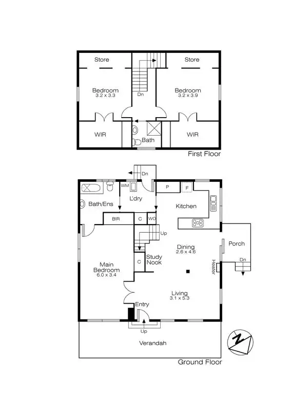 Floorplan of Homely house listing, 405 Russell Street, Buninyong VIC 3357