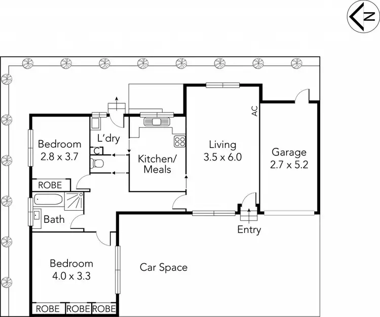 Floorplan of Homely unit listing, 5/32-34 Kelsby Street, Reservoir VIC 3073